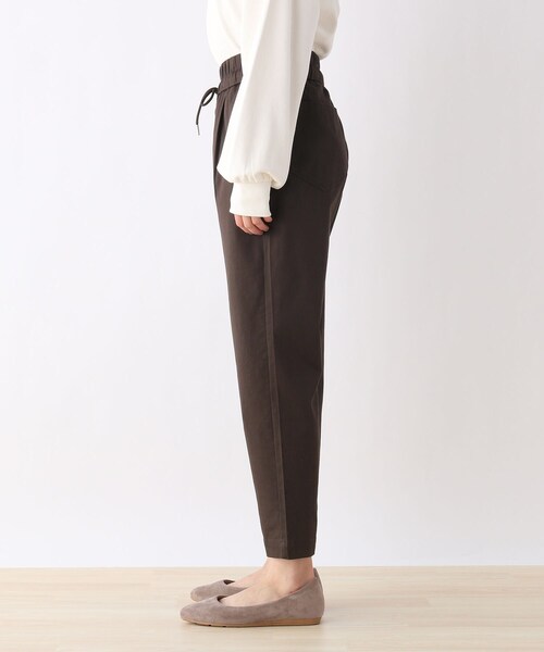 SHOO・LA・RUE(シューラルー)の「◆【S-3L/3Dスキャン】イージーテーパード(その他パンツ・レディース・ダークブラウン/ダークネイビー/ベージュ/ブラック/オリーブ・01/03/04/02/05)」の10枚目の写真