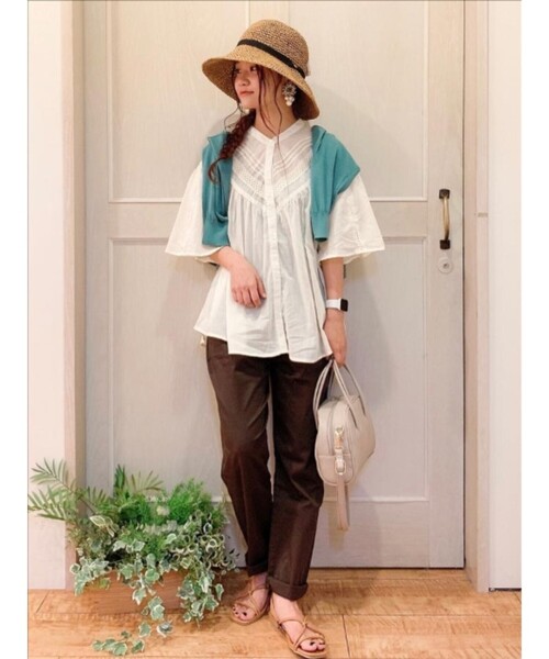 SHOO・LA・RUE(シューラルー)の「◆【S-3L/3Dスキャン】イージーテーパード(その他パンツ・レディース・ダークブラウン/ダークネイビー/ベージュ/ブラック/オリーブ・01/03/04/02/05)」の15枚目の写真