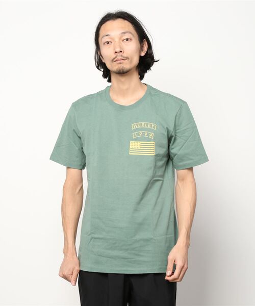 Hurley （ハーレー）の「M EVD WSH SURF SNAKE  / ハーレー バックプリント半袖Tシャツ（Tシャツ/カットソー・メンズ・ホワイト/ブラック/グリーン系その他・SMALL/MEDIUM/LARGE/X-LARGE）」の3枚目の写真