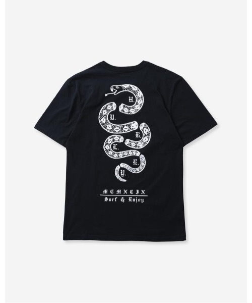 Hurley （ハーレー）の「M EVD WSH SURF SNAKE  / ハーレー バックプリント半袖Tシャツ（Tシャツ/カットソー・メンズ・ホワイト/ブラック/グリーン系その他・SMALL/MEDIUM/LARGE/X-LARGE）」の7枚目の写真