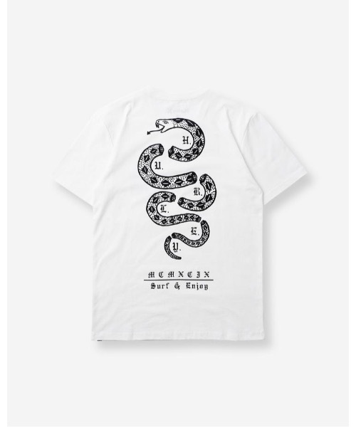 Hurley （ハーレー）の「M EVD WSH SURF SNAKE  / ハーレー バックプリント半袖Tシャツ（Tシャツ/カットソー・メンズ・ホワイト/ブラック/グリーン系その他・SMALL/MEDIUM/LARGE/X-LARGE）」の5枚目の写真