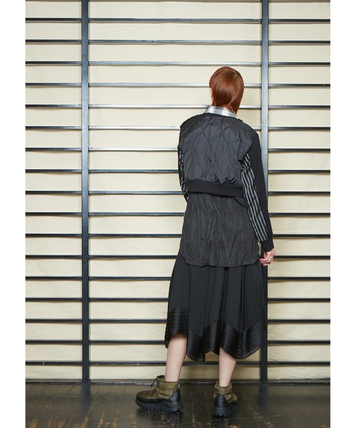 gomme（ゴム）の「60/-ファイン裏毛　ショートトレーナー（スウェット・レディース・ブラック/チャコールグレー/カーキ・MEDIUM）」の17枚目の写真