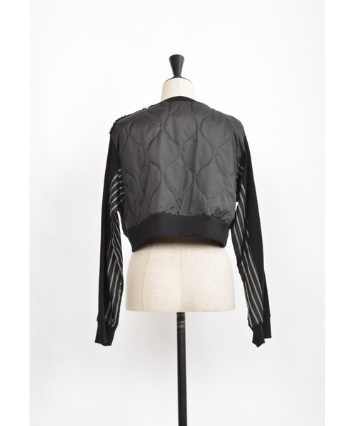 gomme（ゴム）の「60/-ファイン裏毛　ショートトレーナー（スウェット・レディース・ブラック/チャコールグレー/カーキ・MEDIUM）」の15枚目の写真