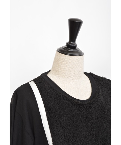 gomme（ゴム）の「60/-ファイン裏毛　ショートトレーナー（スウェット・レディース・ブラック/チャコールグレー/カーキ・MEDIUM）」の18枚目の写真