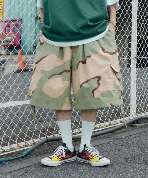 Perushu（ペルーシュ）の「バルーンハーフパンツ（その他パンツ・メンズ・ブラック/グリーン/カモフラージュ・SMALL/MEDIUM/LARGE）」の3枚目の写真