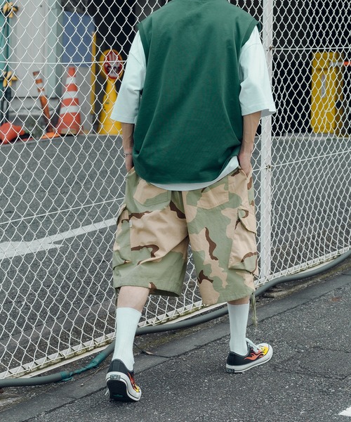 Perushu（ペルーシュ）の「バルーンハーフパンツ（その他パンツ・メンズ・ブラック/グリーン/カモフラージュ・SMALL/MEDIUM/LARGE）」の9枚目の写真