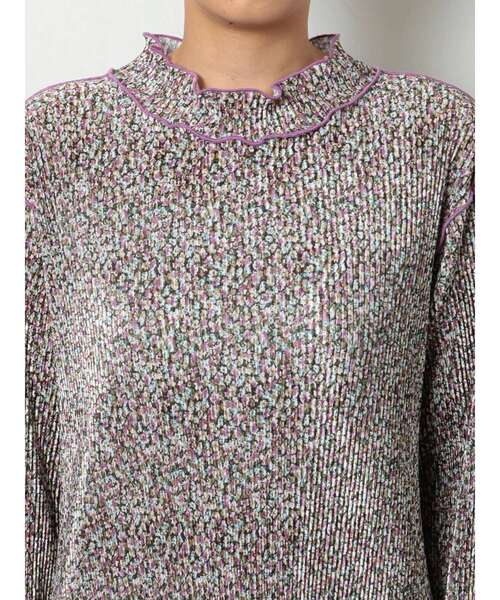 merry jenny（メリージェニー）の「floralメロウロングワンピース（ワンピース・レディース・ピンク/パープル/ブラウン・FREE）」の4枚目の写真