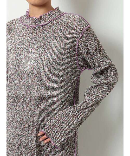 merry jenny（メリージェニー）の「floralメロウロングワンピース（ワンピース・レディース・ピンク/パープル/ブラウン・FREE）」の5枚目の写真