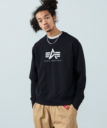 ブランドロゴ クルーネックスウェット 無地/カモ柄