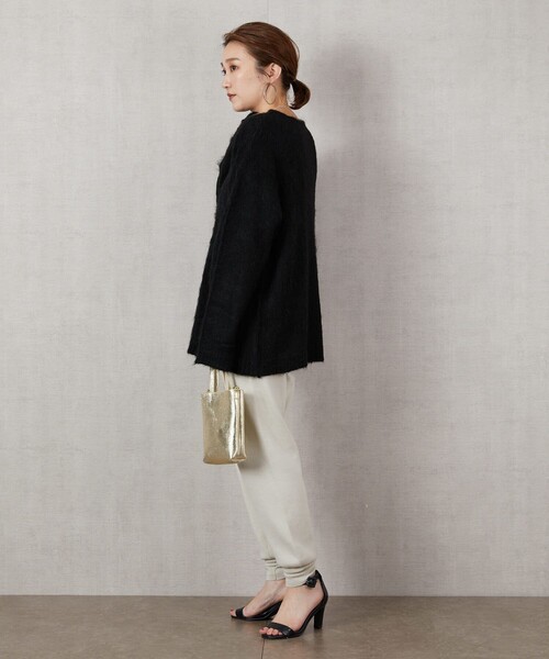 FREAK'S STORE（フリークスストア）の「▽【WEB限定】モヘヤニットプルオーバー（ニット/セーター・レディース・ライトグレー/ブラック/グレー/イエロー/ブルー/ナチュラル・ﾌﾘ-）」の17枚目の写真