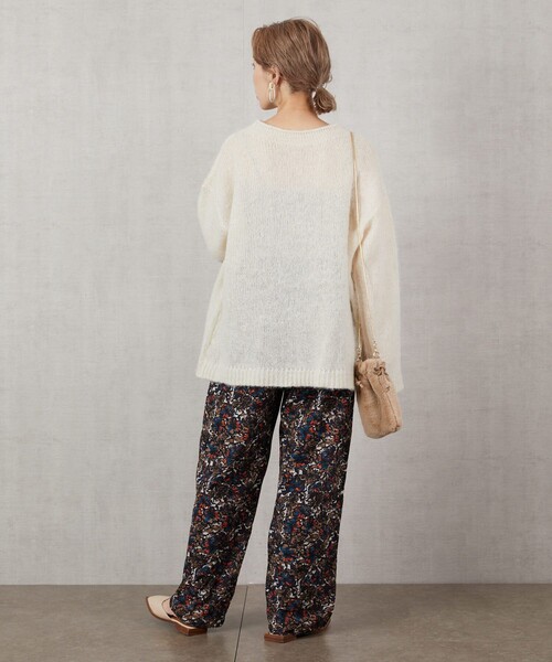 FREAK'S STORE（フリークスストア）の「▽【WEB限定】モヘヤニットプルオーバー（ニット/セーター・レディース・ライトグレー/ブラック/グレー/イエロー/ブルー/ナチュラル・ﾌﾘ-）」の9枚目の写真