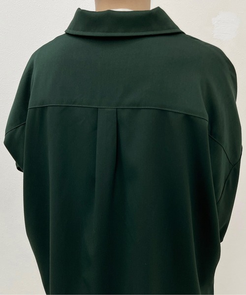 apres jour mignon(アプレジュールミニョン)の「BIG CPOシャツ【ZOZOTOWN限定アイテム】(シャツ/ブラウス・レディース・ブラック/ダークグリーン/カーキ・X-LARGE/フリー)」の12枚目の写真