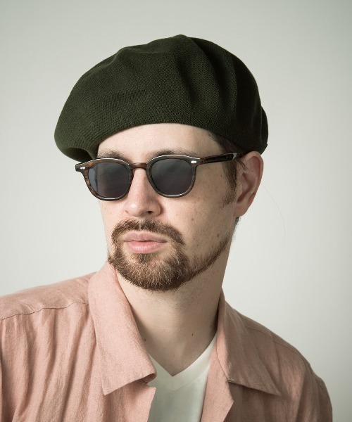 Mighty Shine(マイティシャイン)の「Cotton Beret / Mighty Shine 2022SS(ハンチング/ベレー帽・メンズ・イエロー/カーキ/ブラウン/ブラック・FREE)」の3枚目の写真