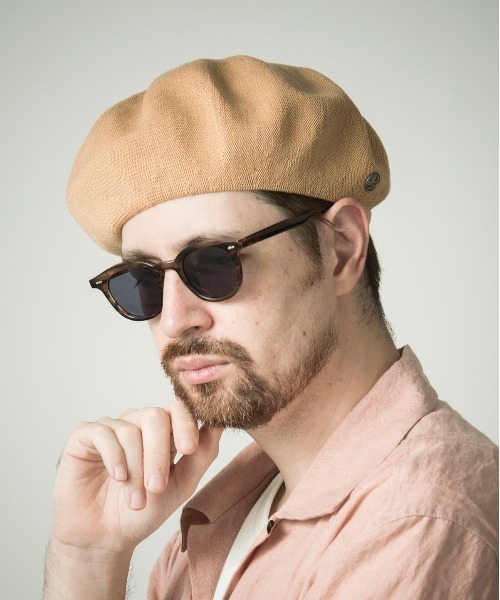 Mighty Shine(マイティシャイン)の「Cotton Beret / Mighty Shine 2022SS(ハンチング/ベレー帽・メンズ・イエロー/カーキ/ブラウン/ブラック・FREE)」の4枚目の写真