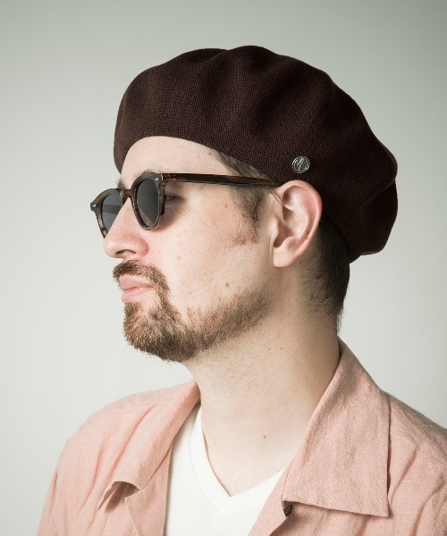 Mighty Shine(マイティシャイン)の「Cotton Beret / Mighty Shine 2022SS(ハンチング/ベレー帽・メンズ・イエロー/カーキ/ブラウン/ブラック・FREE)」の15枚目の写真