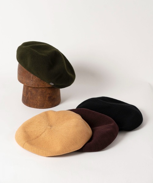 Mighty Shine(マイティシャイン)の「Cotton Beret / Mighty Shine 2022SS(ハンチング/ベレー帽・メンズ・イエロー/カーキ/ブラウン/ブラック・FREE)」の17枚目の写真