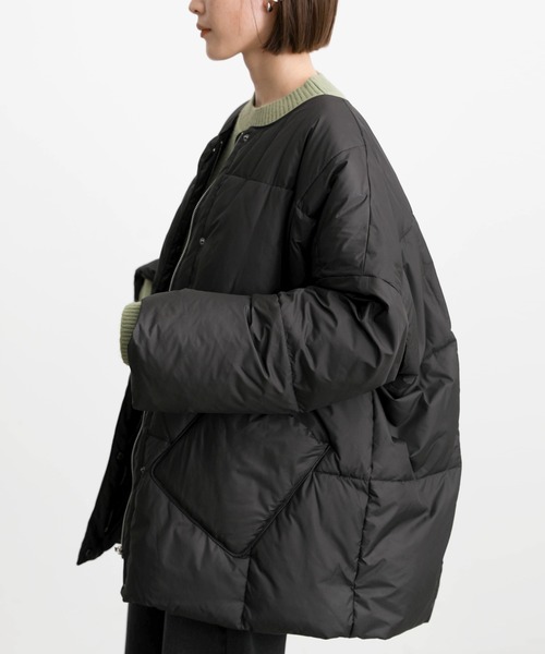 ノーカラーパッファーコート（ダウンジャケット/コート）｜select MOCA