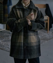 フェイクウール チェック柄ジャケット