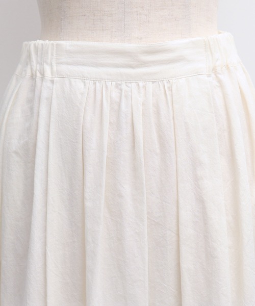 chambre de charme(シャンブルドゥシャーム)の「cdc 綿シルクローン伊吹染ティアードスカート(スカート・レディース・オフホワイト/ピンク/ブラック・FREE)」の21枚目の写真