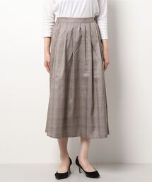ehka sopo | グレンチェックギャザースカート(スカート)