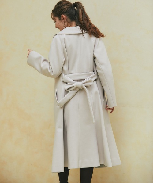 タグ付新品✨フィグロンドン　キャロルボレロ2way コットン　白　洗える　フリー tocco closet（トッコ クローゼット）の「ウエストリボン付きフロント