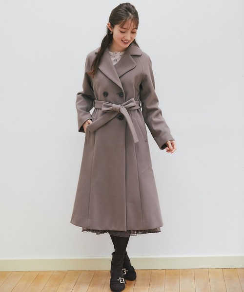 MARS りぼんタイ付きフードロングコート COAT|地雷系・量産型のファッション通販サイトMARS（マーズ