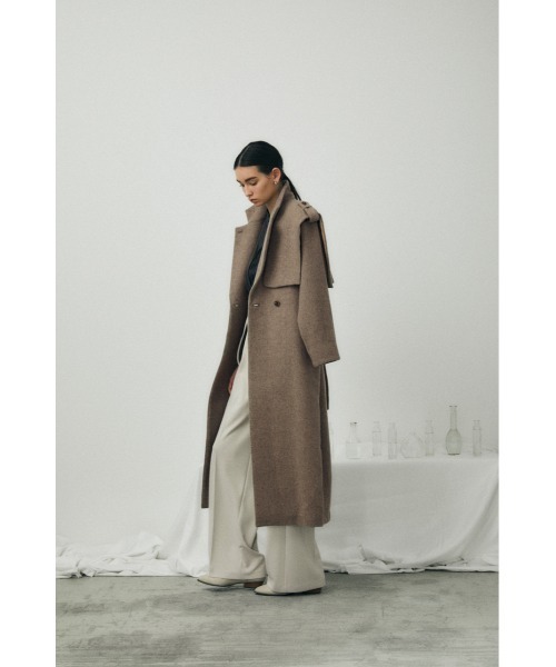 RIM.ARK(リムアーク)の「Single face wool CT(チェスターコート・レディース・ブラック/ベージュ・38/36)」の17枚目の写真