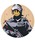 Sync.iXBNj́uSync.yBRANDLSIMzWALL CLOCK 'Riot Cop' made by KARIMOKUi|vjvb̑
