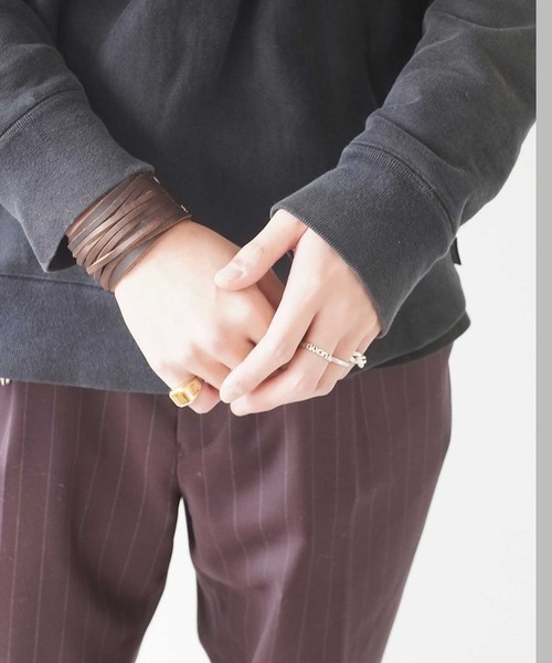 dictionary(ディクショナリー)の「【dictionary】フリンジ レザー ブレスレット(ブレスレット・レディース・ブラック/ブラウン・FREE)」の1枚目の写真