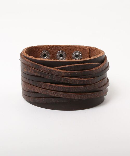 dictionary(ディクショナリー)の「【dictionary】フリンジ レザー ブレスレット(ブレスレット・レディース・ブラック/ブラウン・FREE)」の5枚目の写真