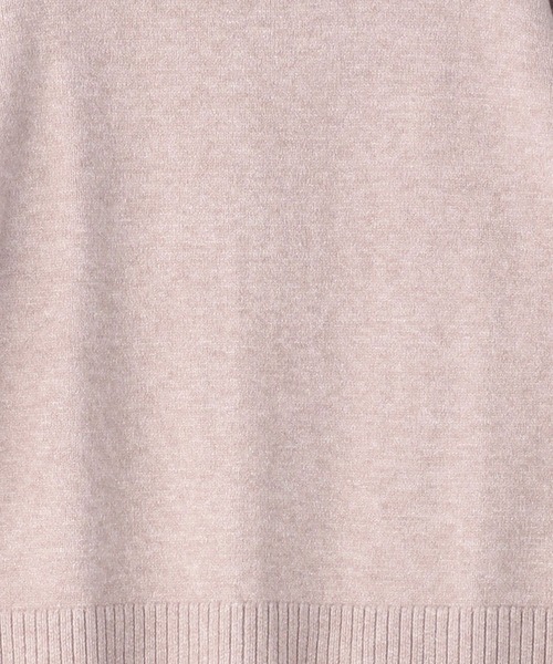 NICOLE white（ニコルホワイト）の「バックスリット ハイネックプルオーバー（ニット/セーター・レディース・オフホワイト/ブラック/モカ/ベージュ/サックスブルー・FREE）」の17枚目の写真