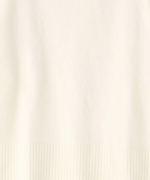 NICOLE white（ニコルホワイト）の「バックスリット ハイネックプルオーバー（ニット/セーター・レディース・オフホワイト/ブラック/モカ/ベージュ/サックスブルー・FREE）」の18枚目の写真