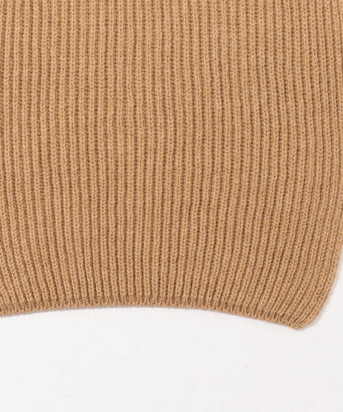 TOMORROWLAND （トゥモローランド）の「Johnstons of Elgin カシミヤ リブニットストール（ストール/ショール・レディース・ホワイト/ブラック/ダークグリーン/キャメル・FREE）」の7枚目の写真