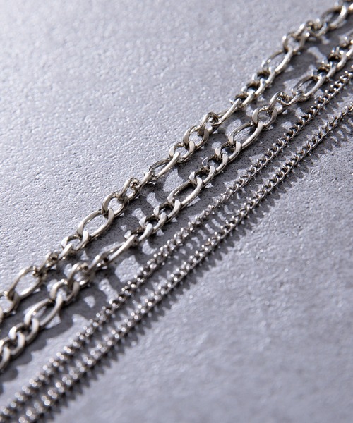 Adoon plain（アドーンプレーン）の「2連チェーンネックレス（ネックレス・レディース・シルバー/ゴールド・FREE）」の4枚目の写真