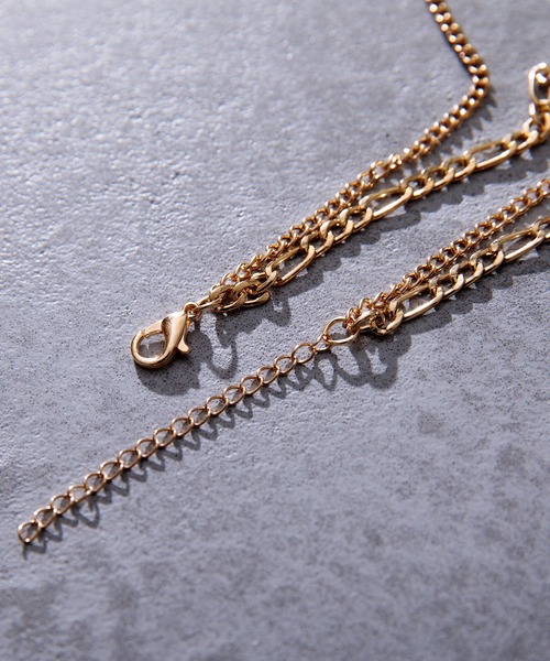 Adoon plain（アドーンプレーン）の「2連チェーンネックレス（ネックレス・レディース・シルバー/ゴールド・FREE）」の8枚目の写真