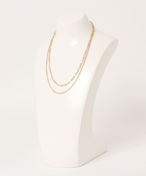 Adoon plain（アドーンプレーン）の「2連チェーンネックレス（ネックレス・レディース・シルバー/ゴールド・FREE）」の10枚目の写真
