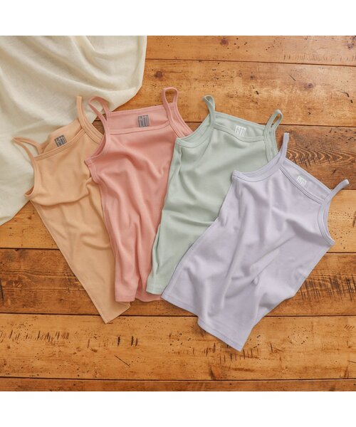 BREEZE（ブリーズ）の「フライスキャミソール（インナーウェア/肌着・キッズ・ラベンダー/ミント/サーモンピンク/オレンジ・120/100/140）」の13枚目の写真