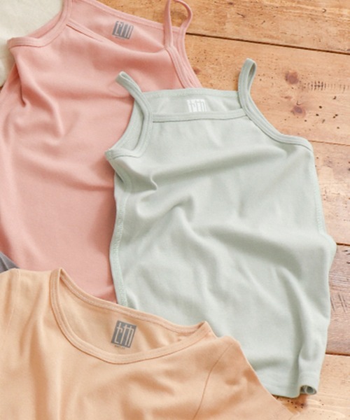 BREEZE（ブリーズ）の「フライスキャミソール（インナーウェア/肌着・キッズ・ラベンダー/ミント/サーモンピンク/オレンジ・120/100/140）」の2枚目の写真