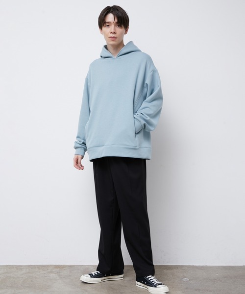 JUNRED（ジュンレッド）の「スムースウォームプルパーカー（パーカー・メンズ・ミント/キナリ/ラベンダー・M/L/LL）」の12枚目の写真