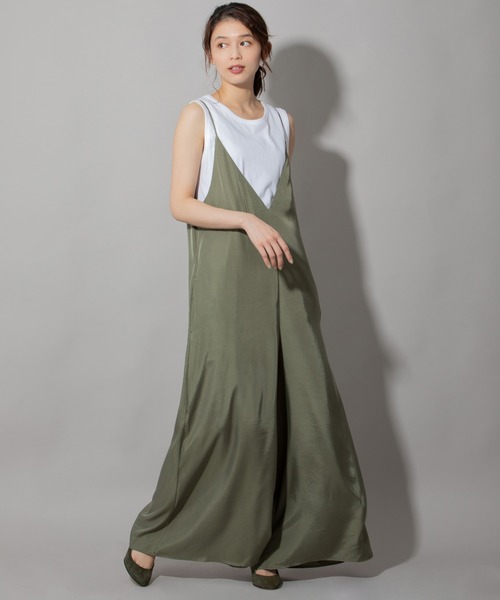 Munich(ミューニック)の「フィブリルシャンブレーコンビネゾン(サロペット/オーバーオール・レディース・ブラック/ブラウン/カーキ・S/M)」の3枚目の写真