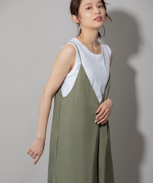 Munich(ミューニック)の「フィブリルシャンブレーコンビネゾン(サロペット/オーバーオール・レディース・ブラック/ブラウン/カーキ・S/M)」の7枚目の写真