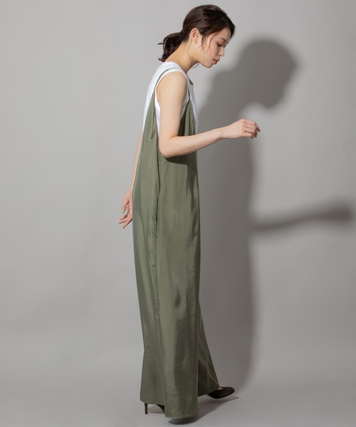 Munich(ミューニック)の「フィブリルシャンブレーコンビネゾン(サロペット/オーバーオール・レディース・ブラック/ブラウン/カーキ・S/M)」の5枚目の写真