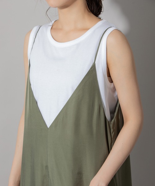 Munich(ミューニック)の「フィブリルシャンブレーコンビネゾン(サロペット/オーバーオール・レディース・ブラック/ブラウン/カーキ・S/M)」の9枚目の写真