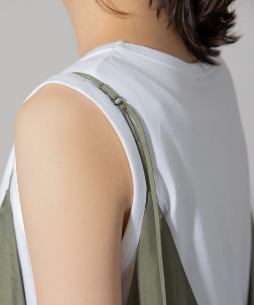 Munich(ミューニック)の「フィブリルシャンブレーコンビネゾン(サロペット/オーバーオール・レディース・ブラック/ブラウン/カーキ・S/M)」の12枚目の写真