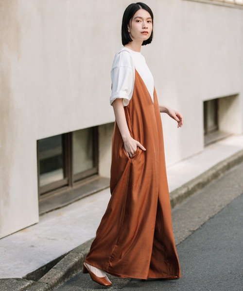 Munich(ミューニック)の「フィブリルシャンブレーコンビネゾン(サロペット/オーバーオール・レディース・ブラック/ブラウン/カーキ・S/M)」の17枚目の写真