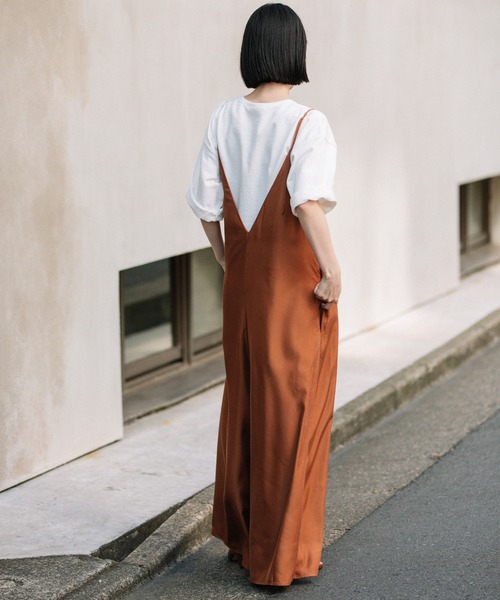 Munich(ミューニック)の「フィブリルシャンブレーコンビネゾン(サロペット/オーバーオール・レディース・ブラック/ブラウン/カーキ・S/M)」の18枚目の写真