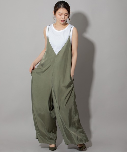 Munich(ミューニック)の「フィブリルシャンブレーコンビネゾン(サロペット/オーバーオール・レディース・ブラック/ブラウン/カーキ・S/M)」の4枚目の写真