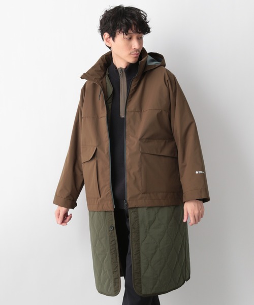 GLOBAL WORK（グローバルワーク）の「LOGOS＊GW　マンパ/236232（マウンテンパーカー・メンズ・ネイビー/ダークブラウン・MEDIUM/LARGE）」の3枚目の写真