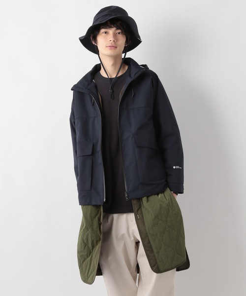GLOBAL WORK（グローバルワーク）の「LOGOS＊GW　マンパ/236232（マウンテンパーカー・メンズ・ネイビー/ダークブラウン・MEDIUM/LARGE）」の14枚目の写真