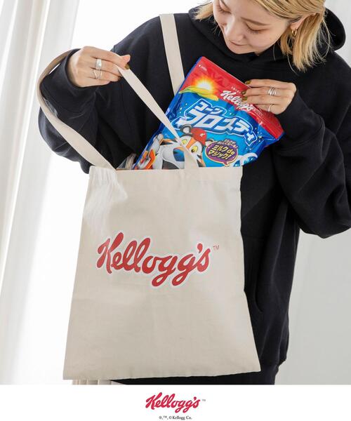 coen(コーエン)の「Kelloggs(ケロッグ)別注トートバッグ(トートバッグ・メンズ・その他/オフホワイト・FREE)」の6枚目の写真